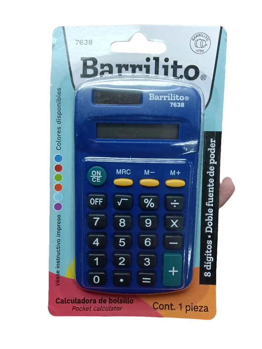 CALCULADORA BOLSILLO 8 DIGITOS