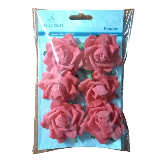 FOAM FLOWER,RED, 2 12/INNER 6CT