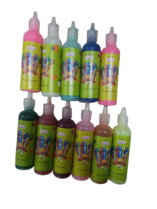 FABRIC PAINT GLITTER 1.8Oz