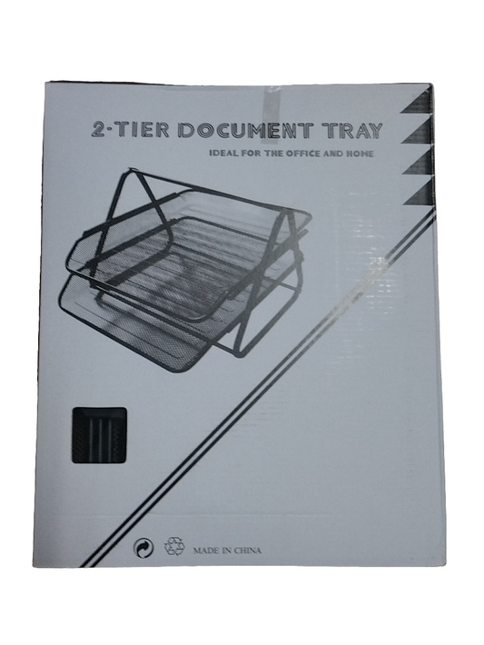 MESH: BANDEJA PARA DOC., NEGRO, 2 BANDEJAS