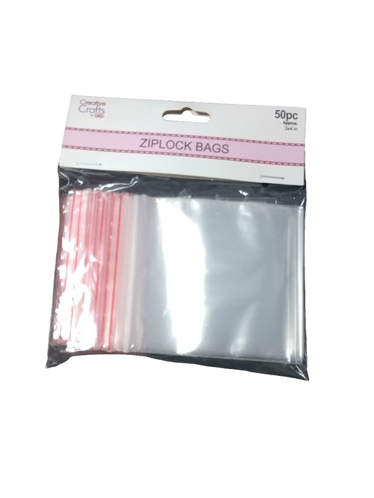 ZIP LOCK POLYBAGS 3"X 4" 50PCS/PK