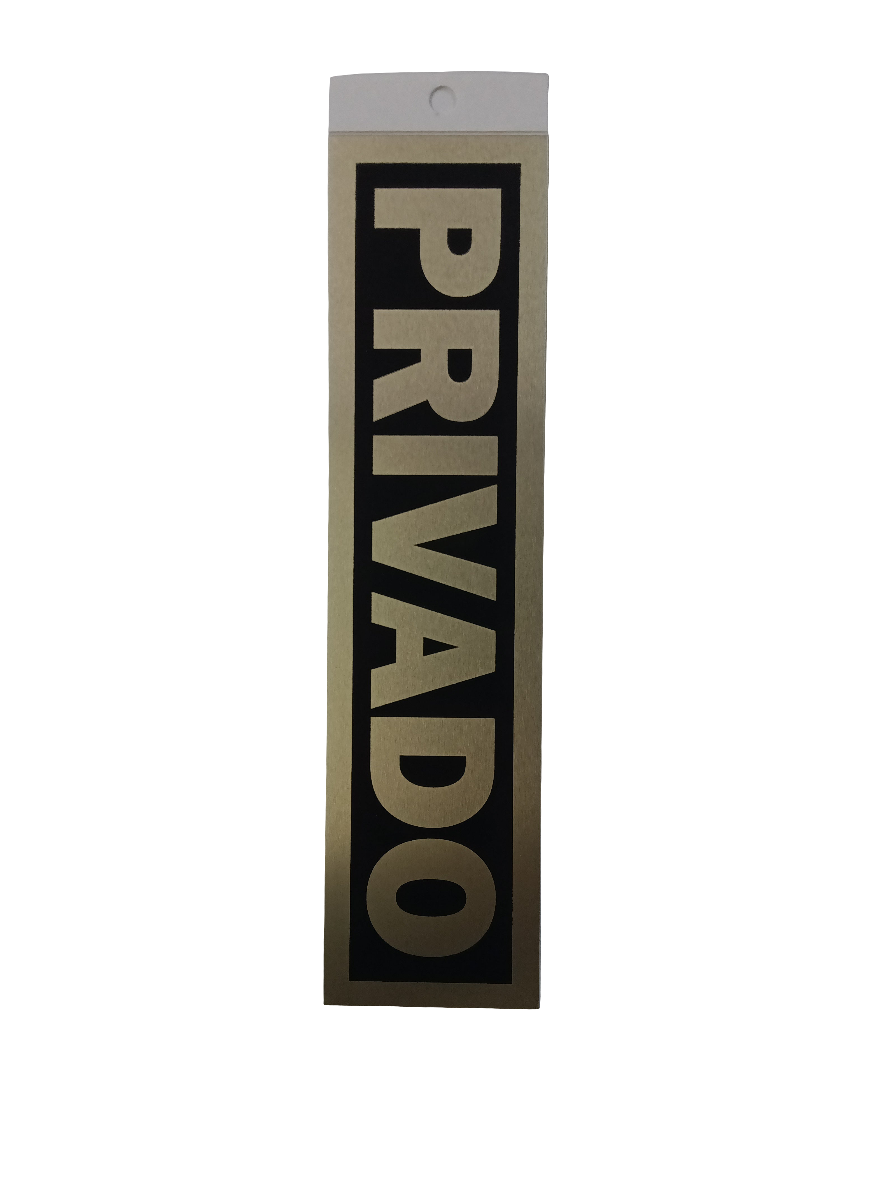 CA LETRERO "PRIVADO" 2"X8"