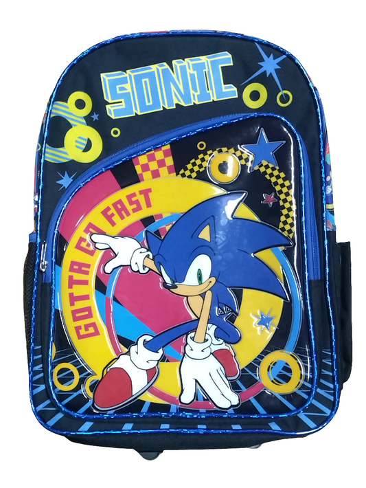 BACK PACK PRIMARIA INFANTIL MASCULINO SEGA SONIC T