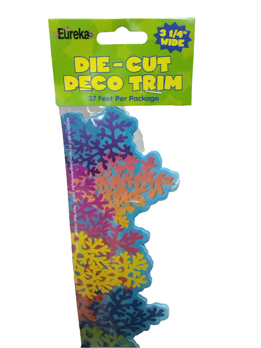 SEAS THE DAY COLORFUL CORAL REEF EXTRA WIDE BORDER