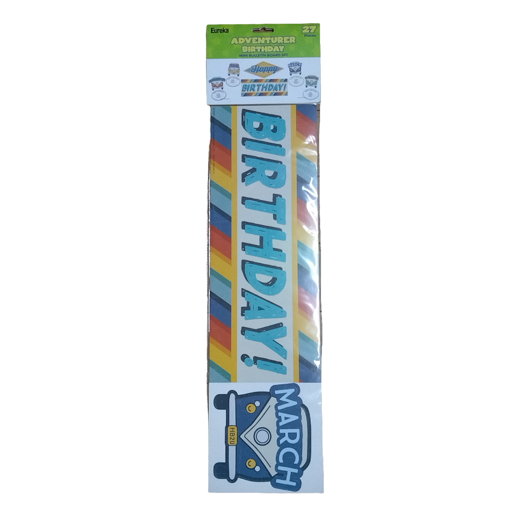 ADVENTURE BIRTHDAY MINI BULLETIN SET
