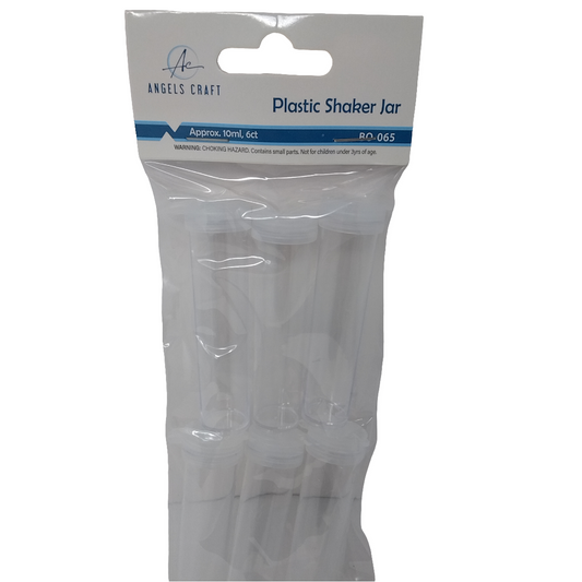 PLASTIC SHAKER WITH FLIP TAP, 10ML 6CT