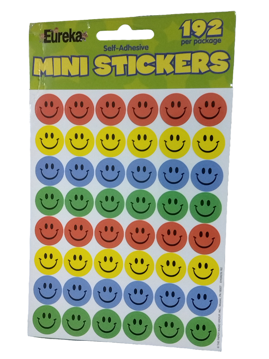 192CT MINI STKR SMILE FACES
