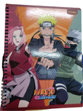 LIBRETA ESPIRAL NARUTO RAYADO