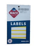 FILE FOLDER LABELS YELLOW 9/16" X 3-7/16" 248 PC