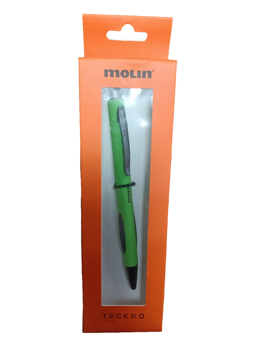 Boligrafos Teckno Retractil de Aluminio Green