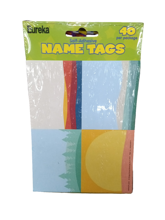 ADVENTURER NAME TAGS 40PCS 2 7/8''X2 1/4''