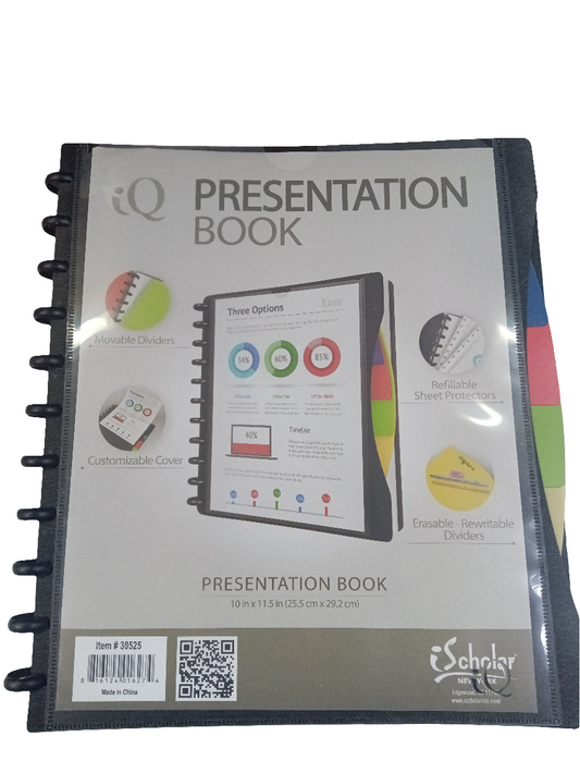 IQ POLY RING DISPLAY BOOK 10X15"