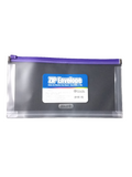 ZIP ENVELOPE COUPON/CHECK SIZE, CLEAR