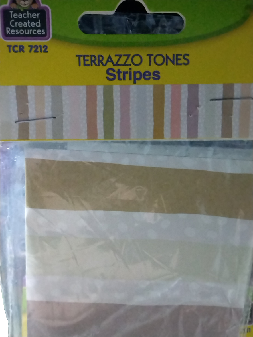 TERRAZZO TONES STRIPES STRAIGHT BORDER TRIM