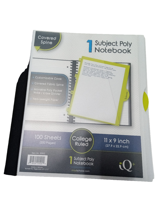 SP LIBRETA ESPIRAL IQ 1-DIV 100-PG GDE