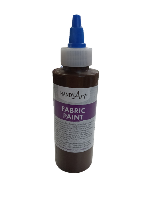 FABRIC PAINT 4OZ BROWN