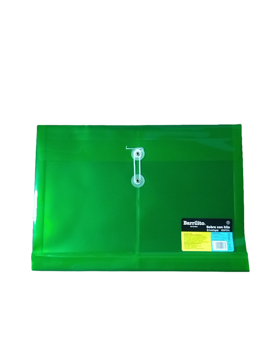 SOBRE PLASTICO C/HILO HORIZONTAL LEGAL