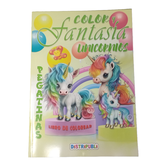 LIBRO COLOREANDO UNICORNIOS