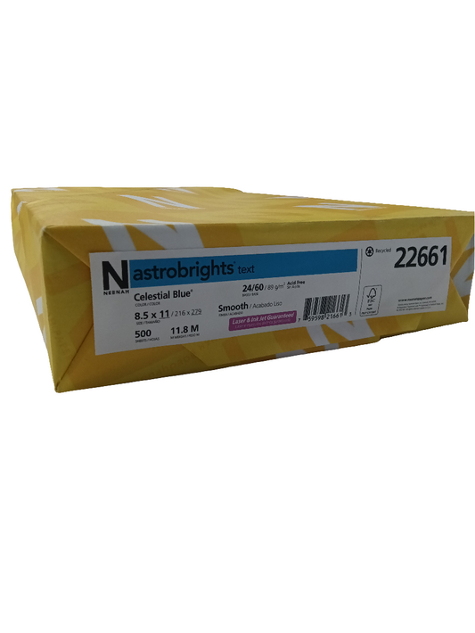 Astrobrights Celestial Blue Text