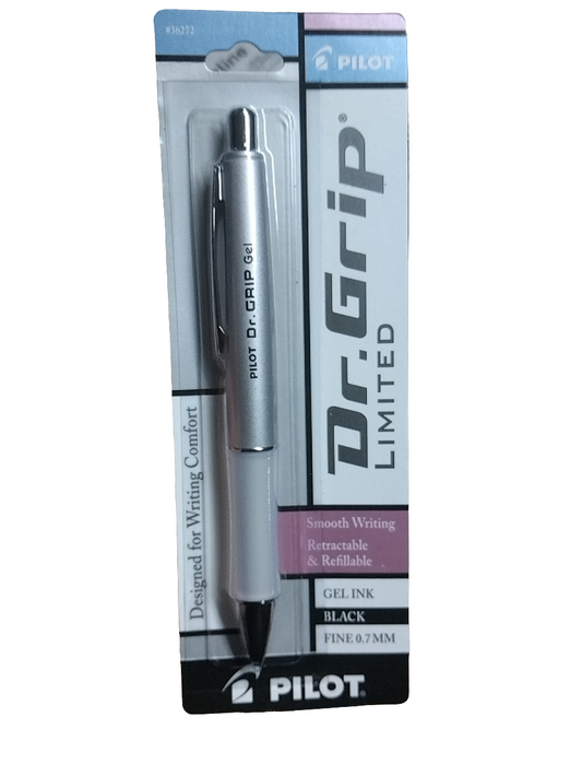 DR. GRIP LIMITED PEN FINE SILVER