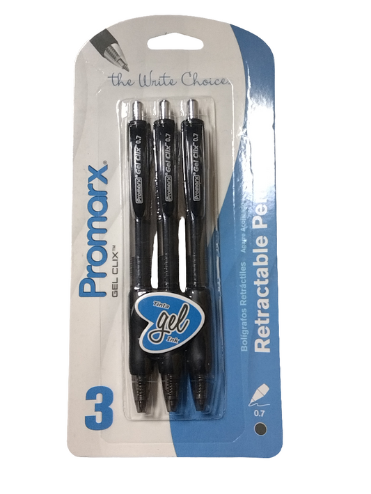 GEL CLIX RET PEN 7M BLACK PQ.2