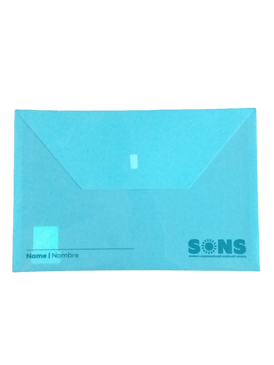 SOBRE PLASTICO AZUL LEGAL