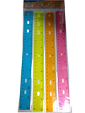 4PK 12"PLASTIC RULERS