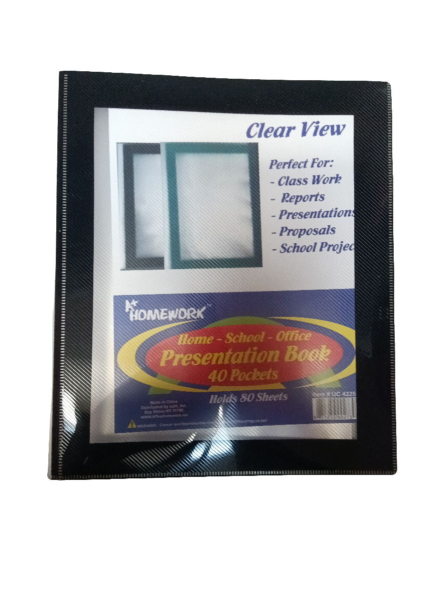 40 POCKET PRESENTATION BOOK 80 PAGES