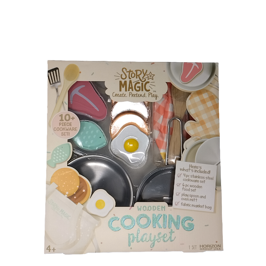 WOODEN COOKING PLAYSET