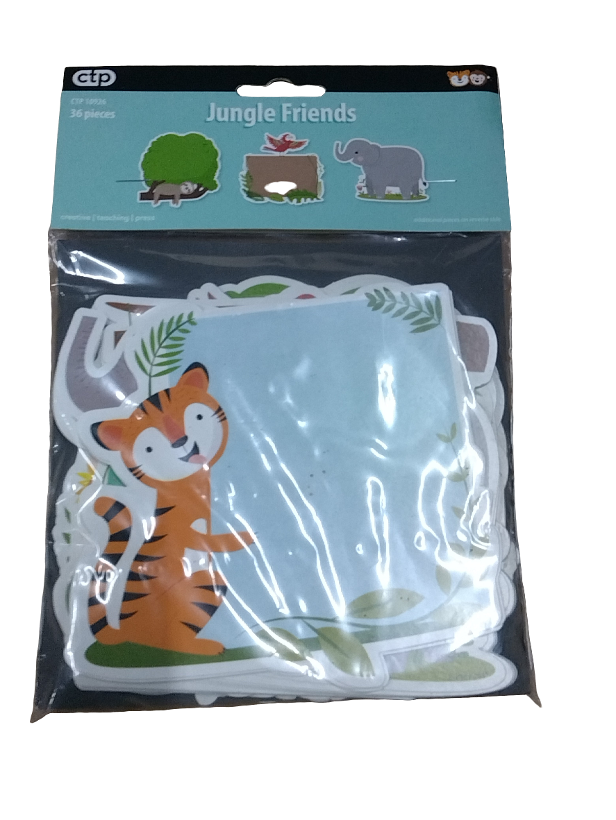 JUNGLE FRIENDS 6" CUT-OUTS