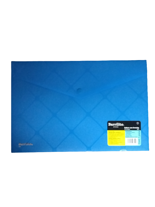 SOBRE PLASTICO OFICIO CON BROCHE LGL