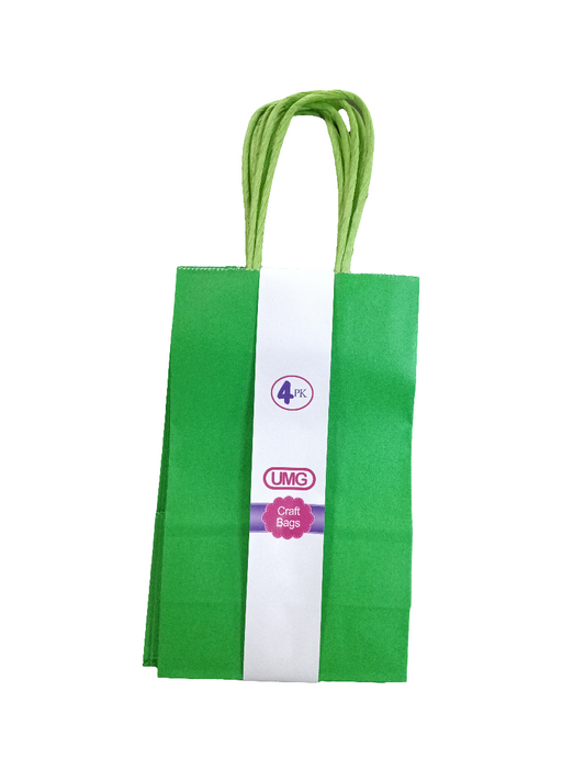 CRAFT BAG SMALL 13X8X21CM DARK GREEN 4P
