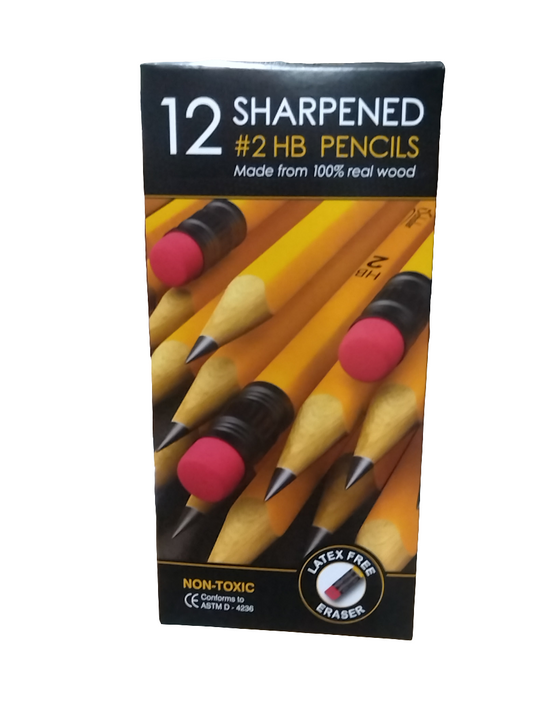 SHARPENED YELLOW #2 PENCIL 12PK