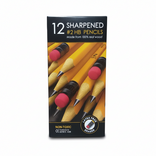 Sharpened Yellow #2 Pencil 12pk - JA Riollano
