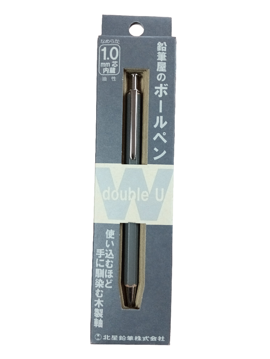 WOODEN BARREL BALLPOINT PEN GREY COLOR