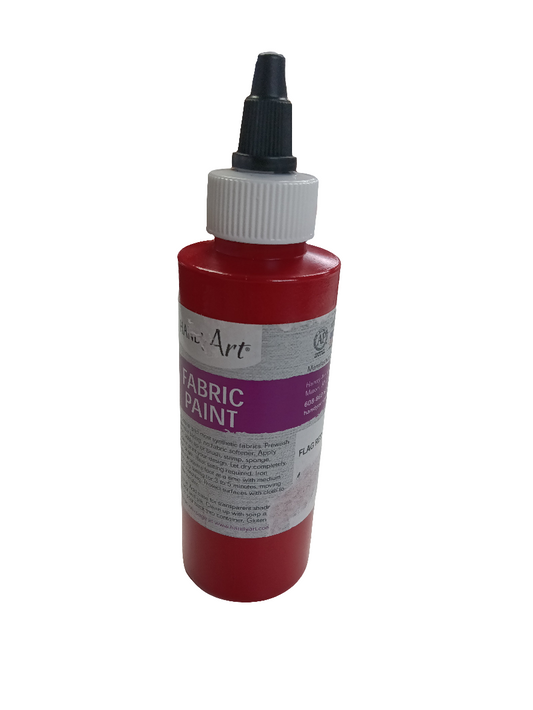 FABRIC PAINT 4OZ RED