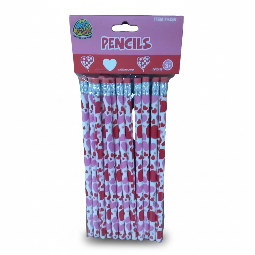 Valentine Heart Pencils - JA Riollano