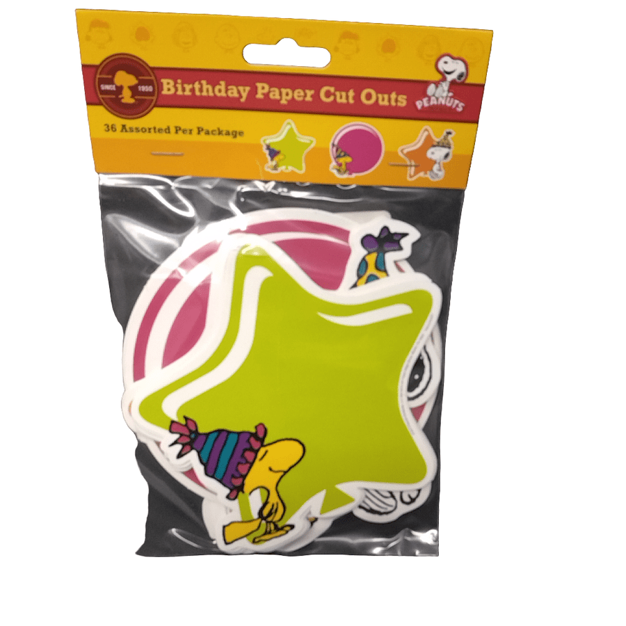 PEANUTS CELEBRATE ASSORT CUT-OUTS