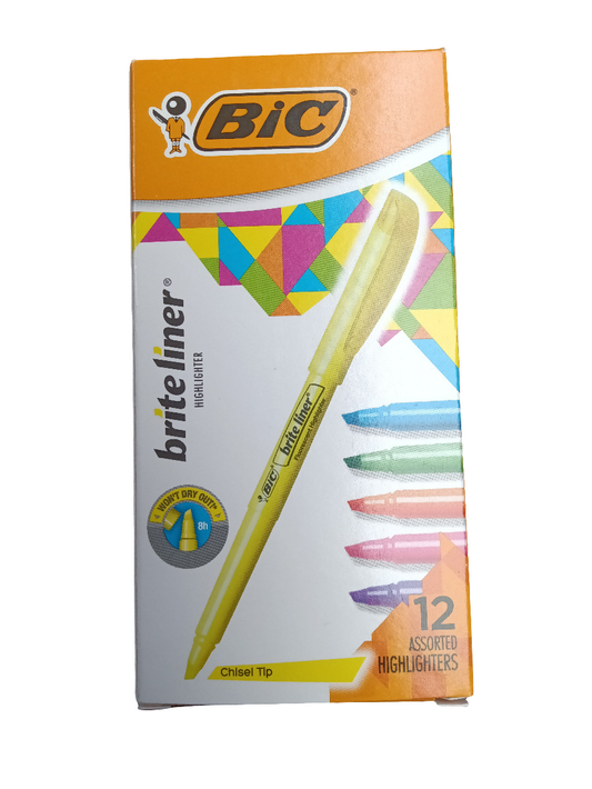 HIGHLIGHTER BRITELINER ASSORTED CJ. 12