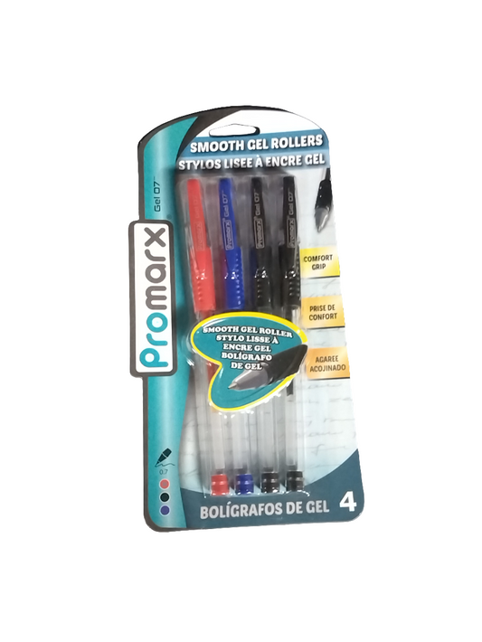 GEL ROLLER 7M STICK ASST PQ.4