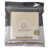 3 CT. WOOD PLANKS-SQUARE, 4.52X4.52X0.20IN