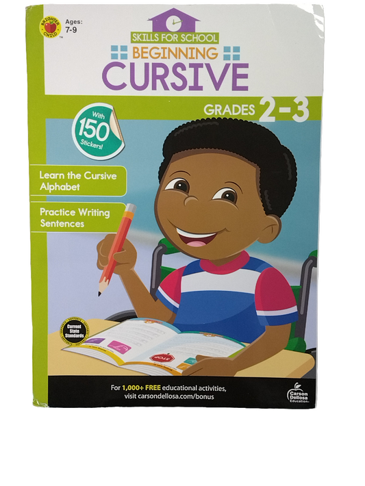 BEGINNING CURSIVE ACTIVITY BOOK 2-3 GRADE