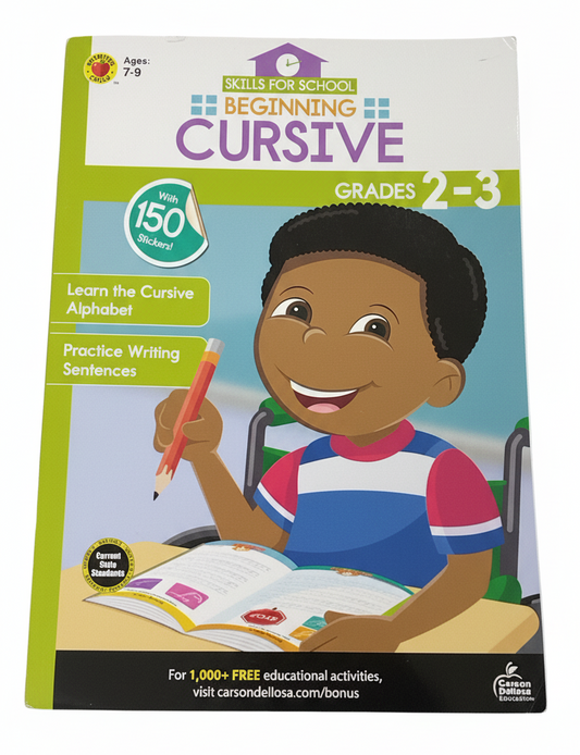 Beginning Cursive Activity Book | 2-3 grade