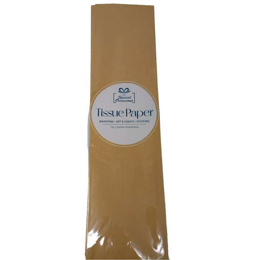 GOLD TISSUE PAPER 10 SHEETS 19.69X19.69IN