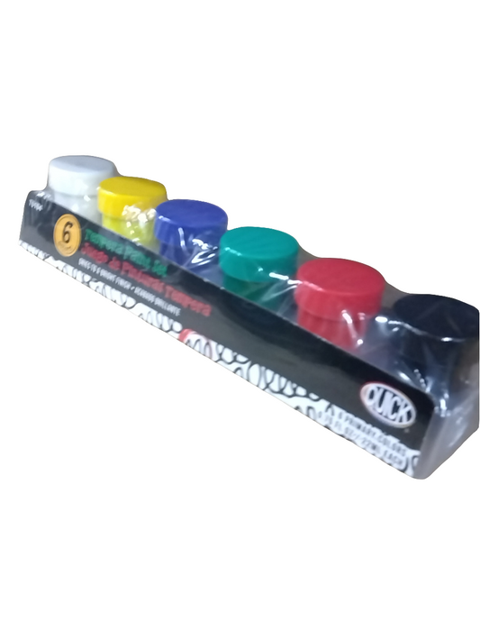 TEMPERA PAINT SET 6 PCS