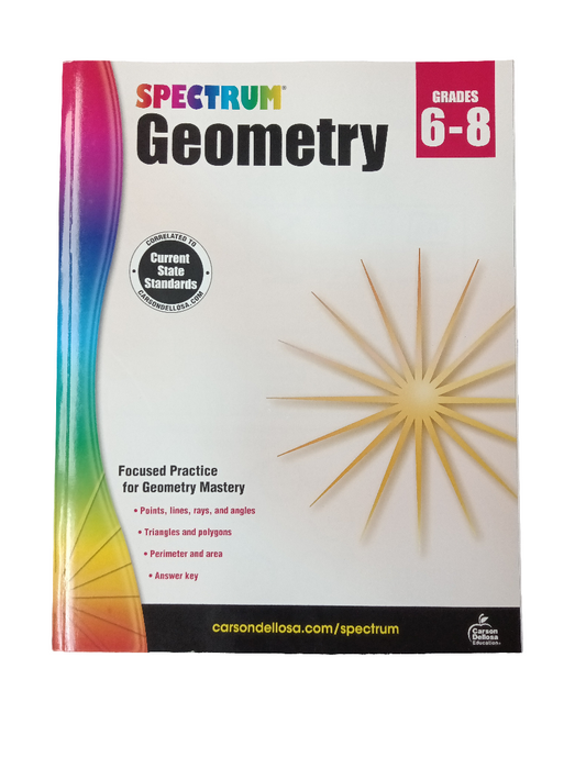 SPECTRUM GEOMETRY WORKBOOK GRADE 6-8