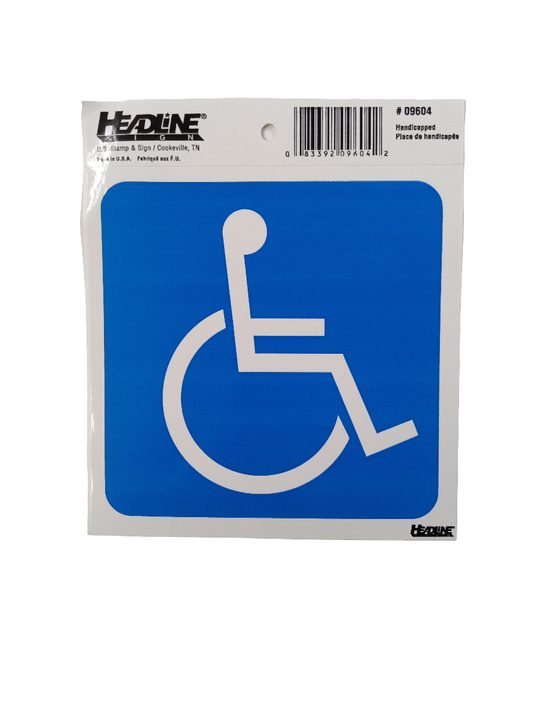 Letrero Handicapped