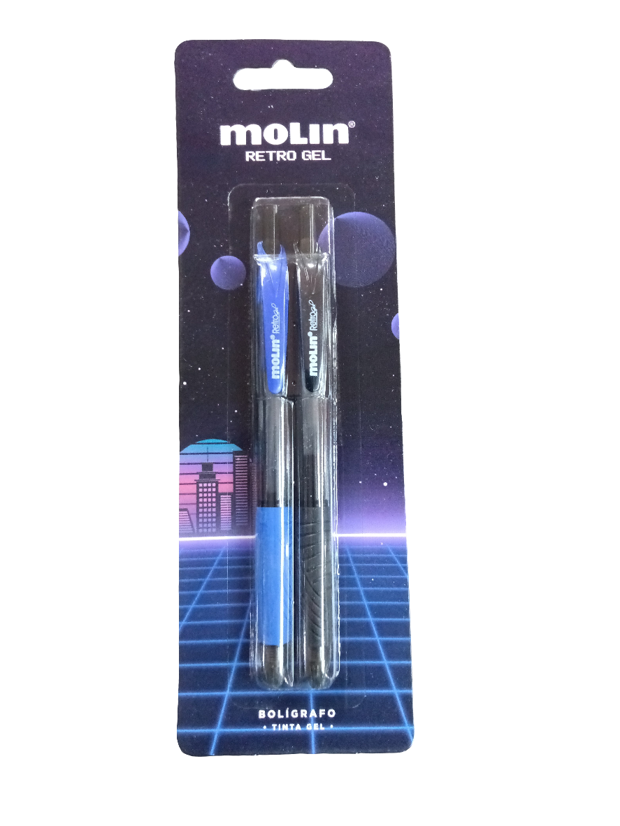 Boligrafo Retractil Reto Gel Bliste