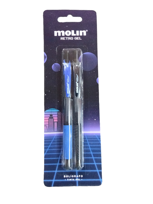 Boligrafo Retractil Reto Gel Bliste