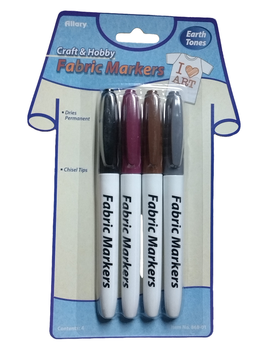 FABRIC MARKER ASST 4 PC